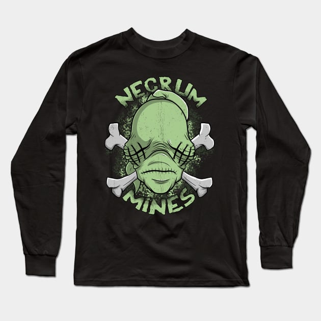 Necrum Mines Long Sleeve T-Shirt by Spazzy Newton